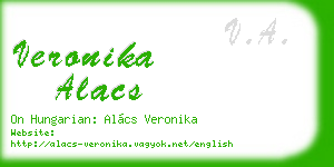 veronika alacs business card
